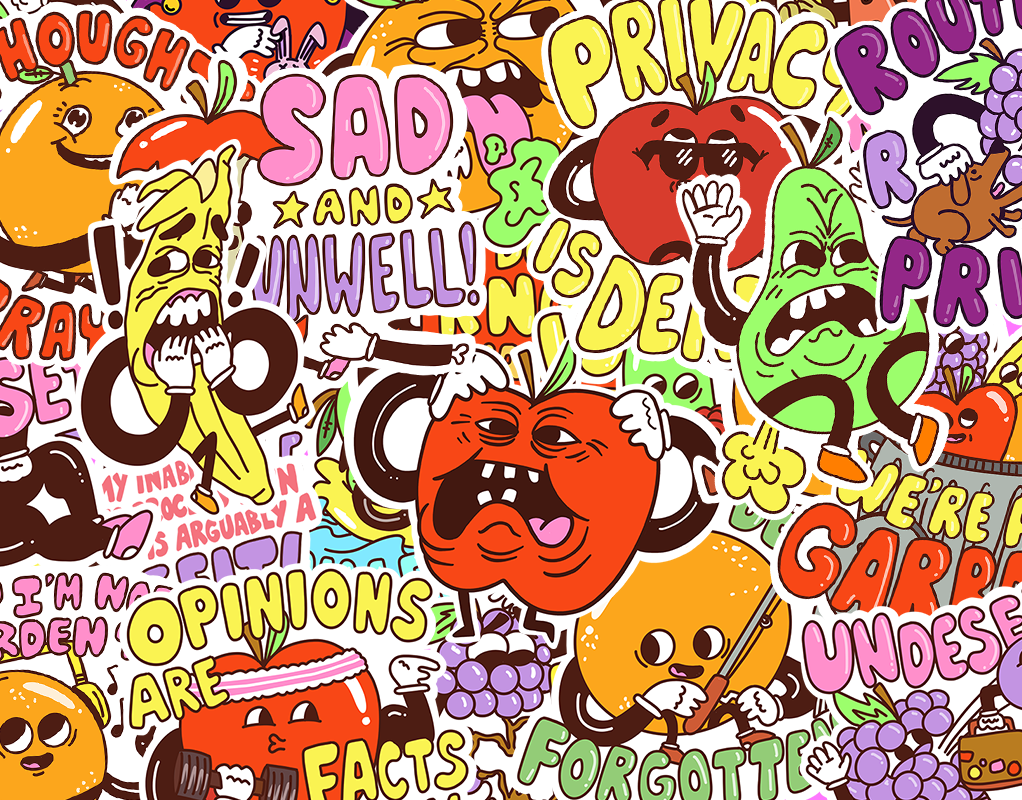 Bleak Fruit sticker pack cover