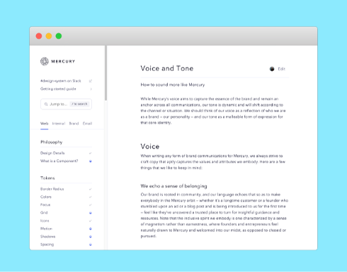 Mercury Content Design System