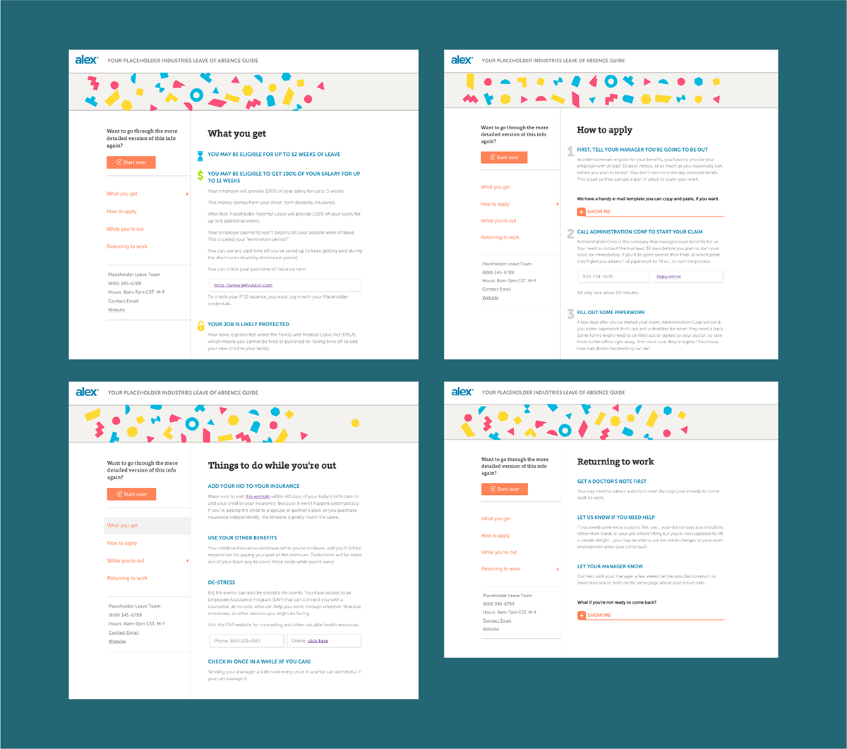 Leave of Absence Explainer branching flowchart