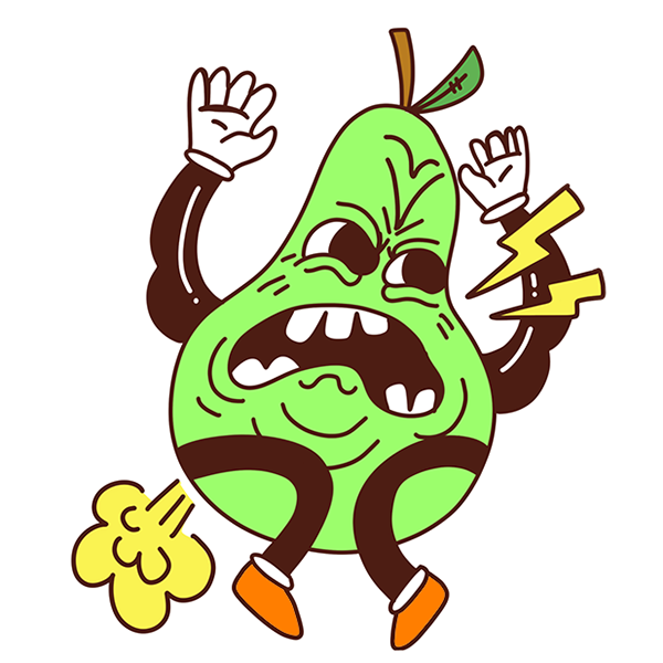 Pear Fart sticker